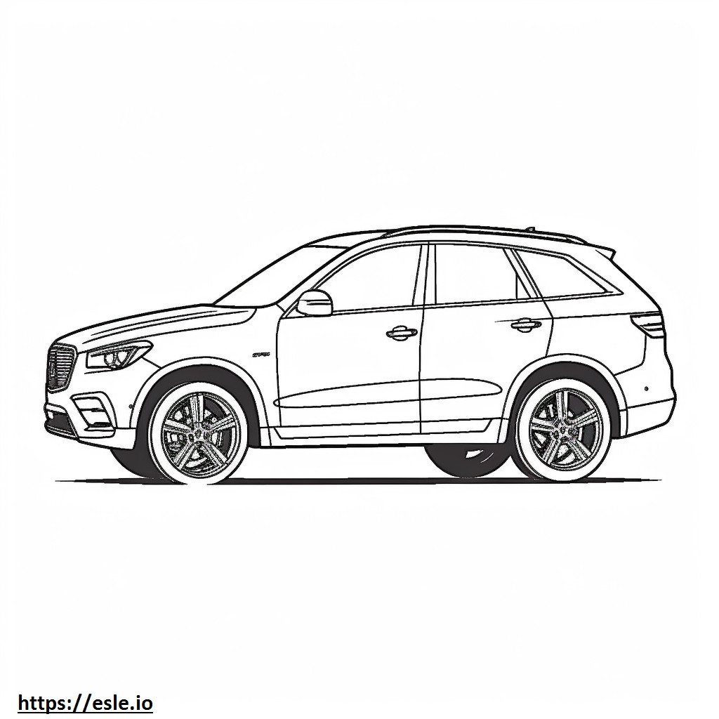 Audi SQ5 2024 coloring page