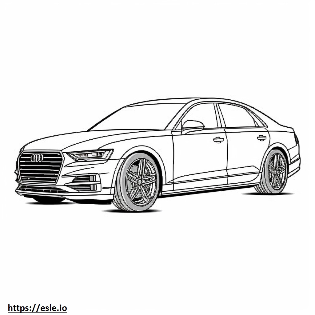 Audi SQ5 2024 para colorear e imprimir