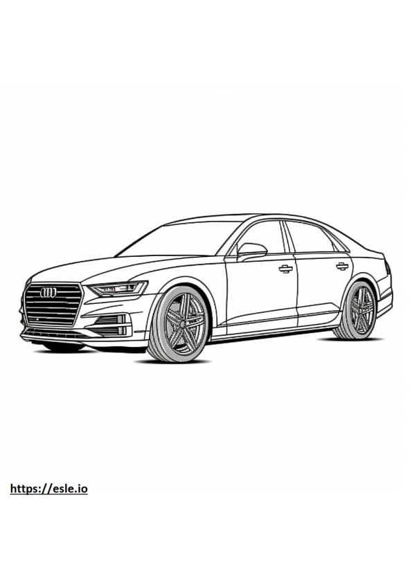 Audi SQ5 2024 kleurplaat