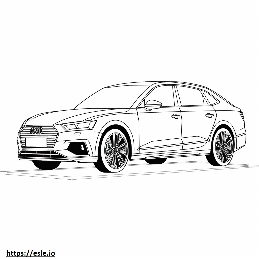 Audi SQ5 Sportback 2024 coloring page