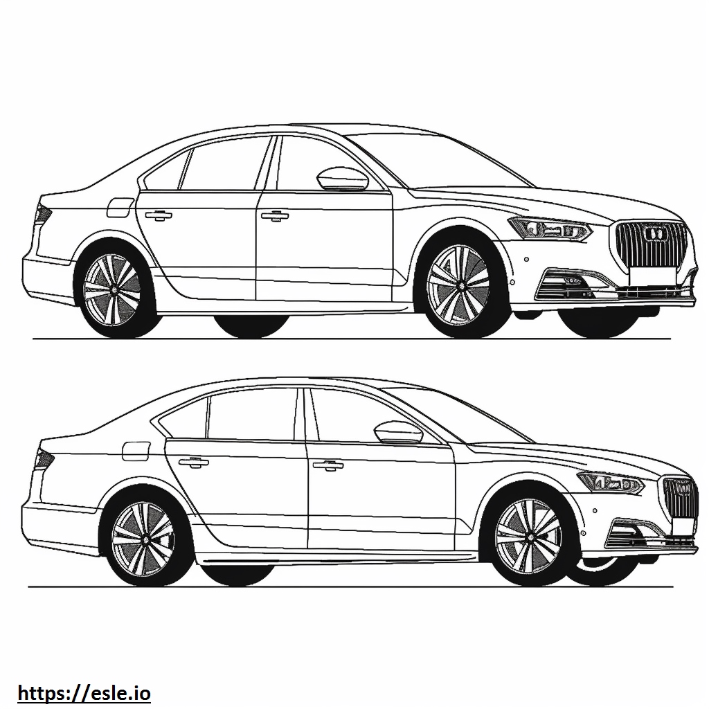 Audi SQ5 Sportback 2024 coloring page