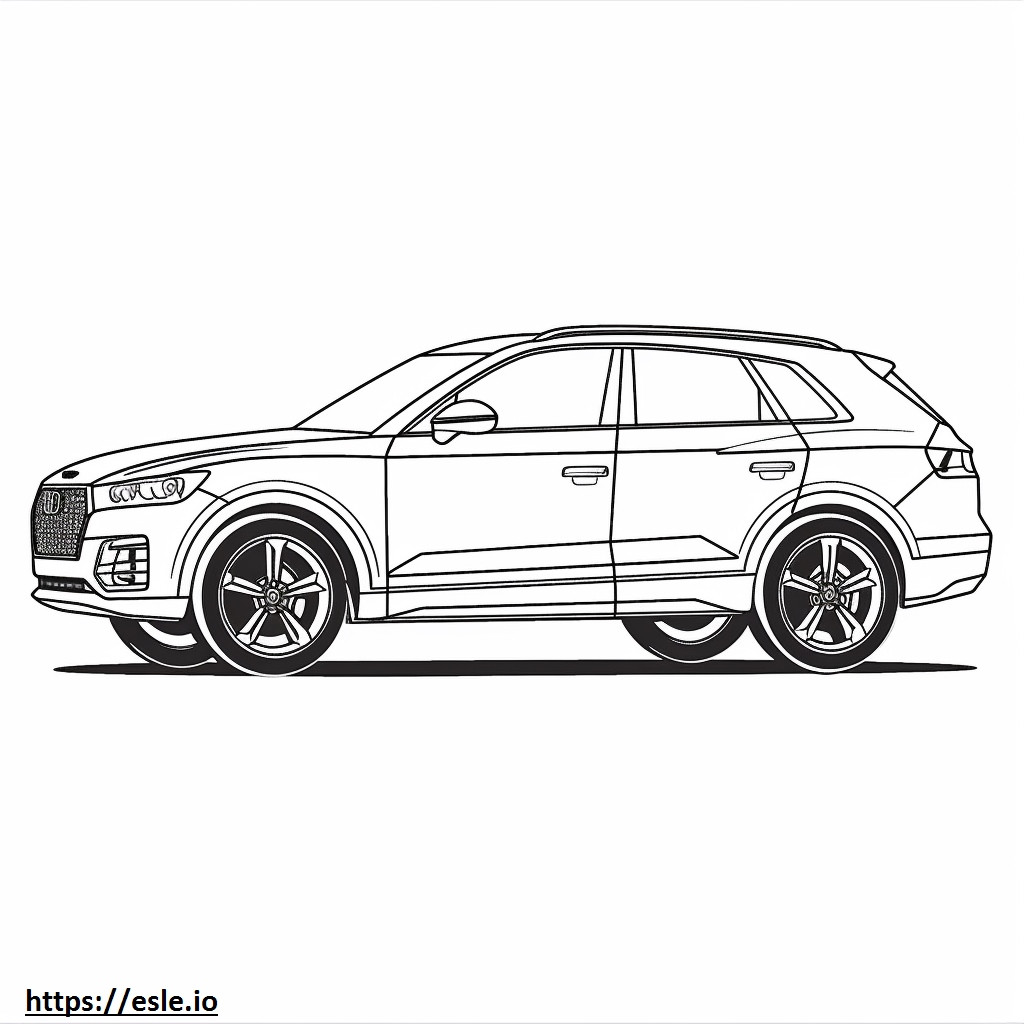 Coloriage Audi SQ5 Sportback 2024 à imprimer