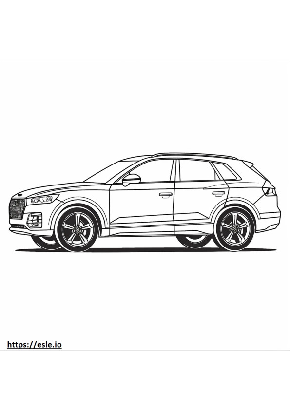Audi SQ5 Sportback 2024 kleurplaat