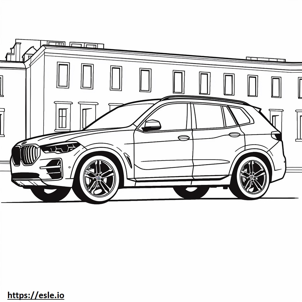 BMW X3 xDrive30i 2024 para colorear e imprimir