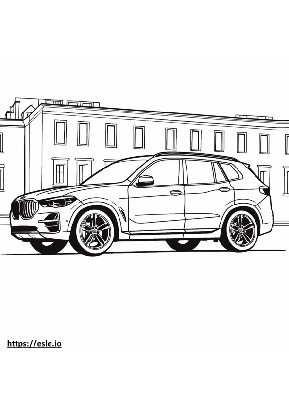BMW X3 xDrive30i 2024 gambar mewarnai