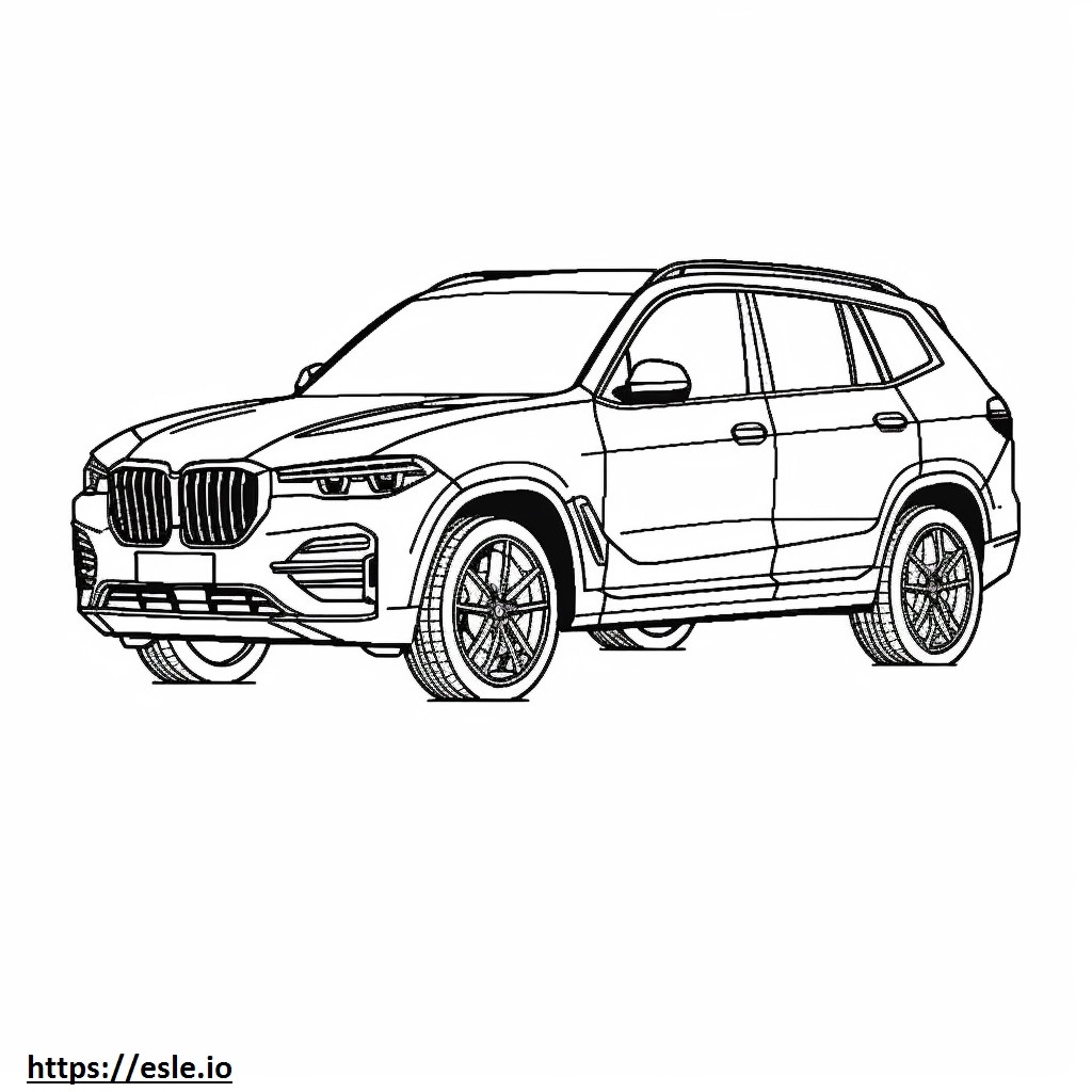 BMW X3 xDrive30i 2024 para colorir
