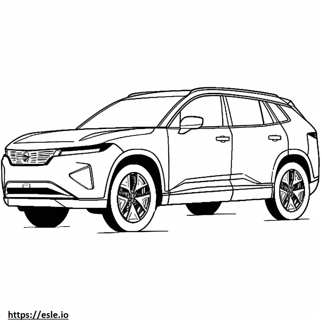 Honda CR-V AWD 2024 ausmalbild
