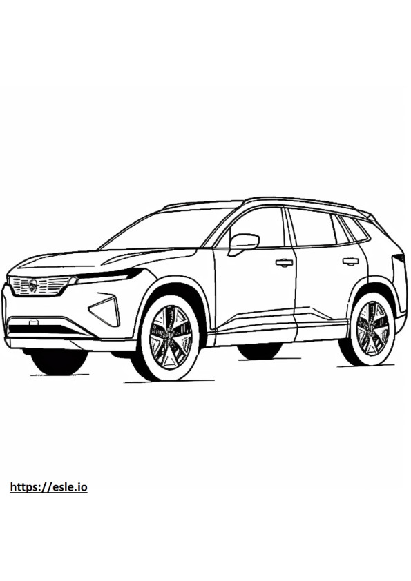 Honda CR-V AWD 2024 ausmalbild