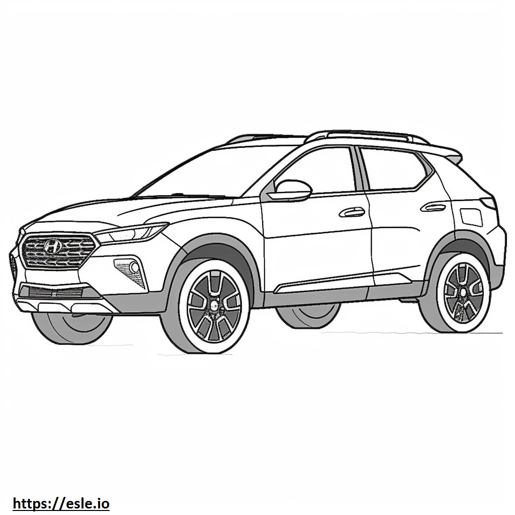 Hyundai Santa Cruz AWD 2024 coloring page