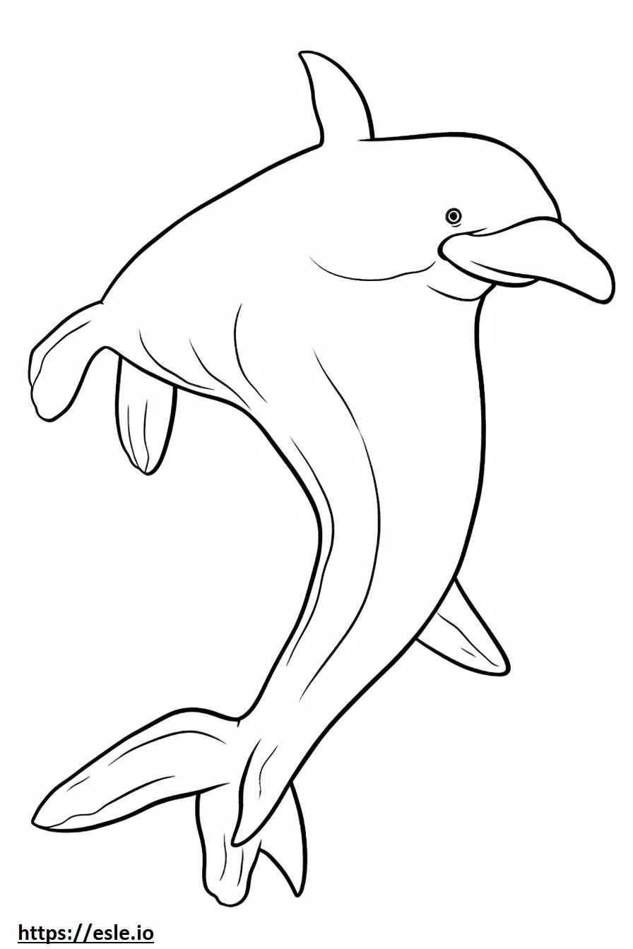 Bowhead Whale full body coloring page