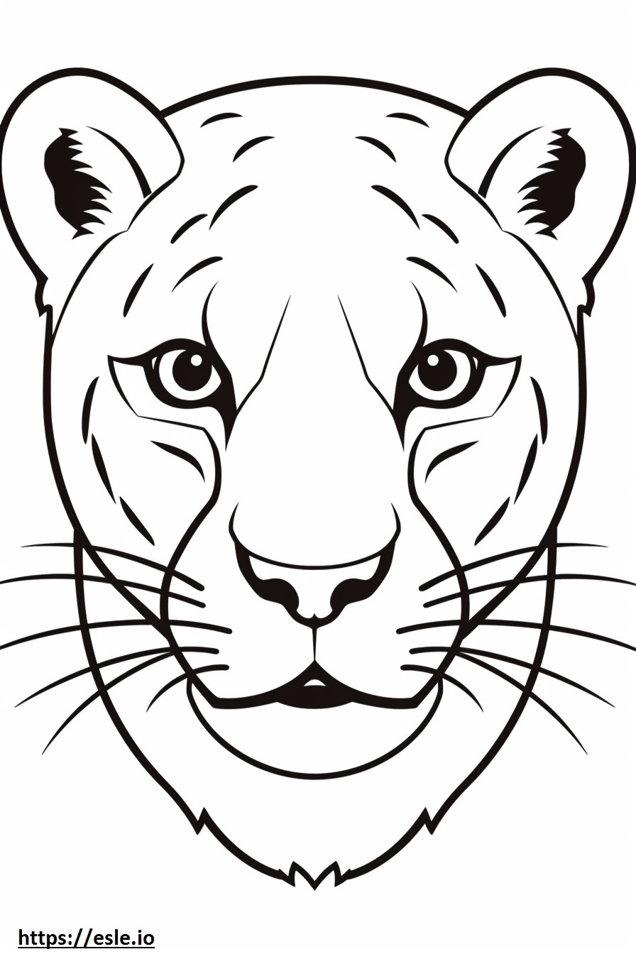 Boxsky face coloring page