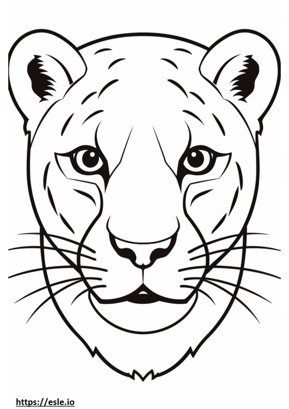 Boxsky face coloring page