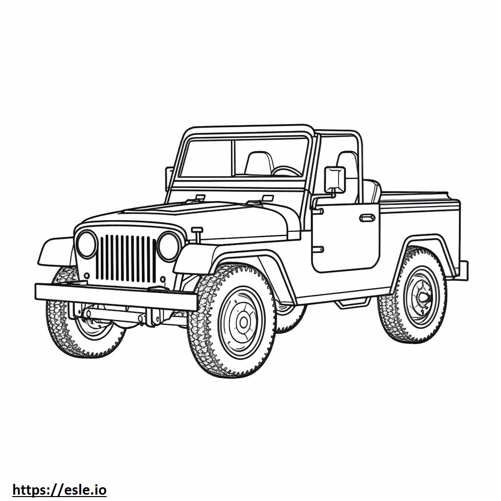Jeep Wrangler 4dr 4WD 2024 kolorowanka