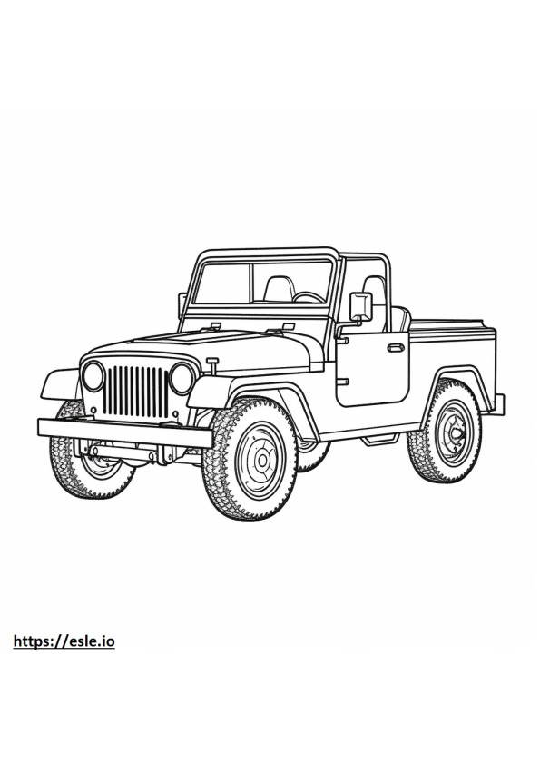 Jeep Wrangler 4dr 4WD 2024 coloring page