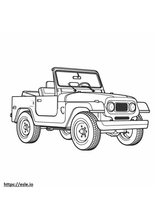 Jeep Wrangler 2dr 4WD 2024 kleurplaat