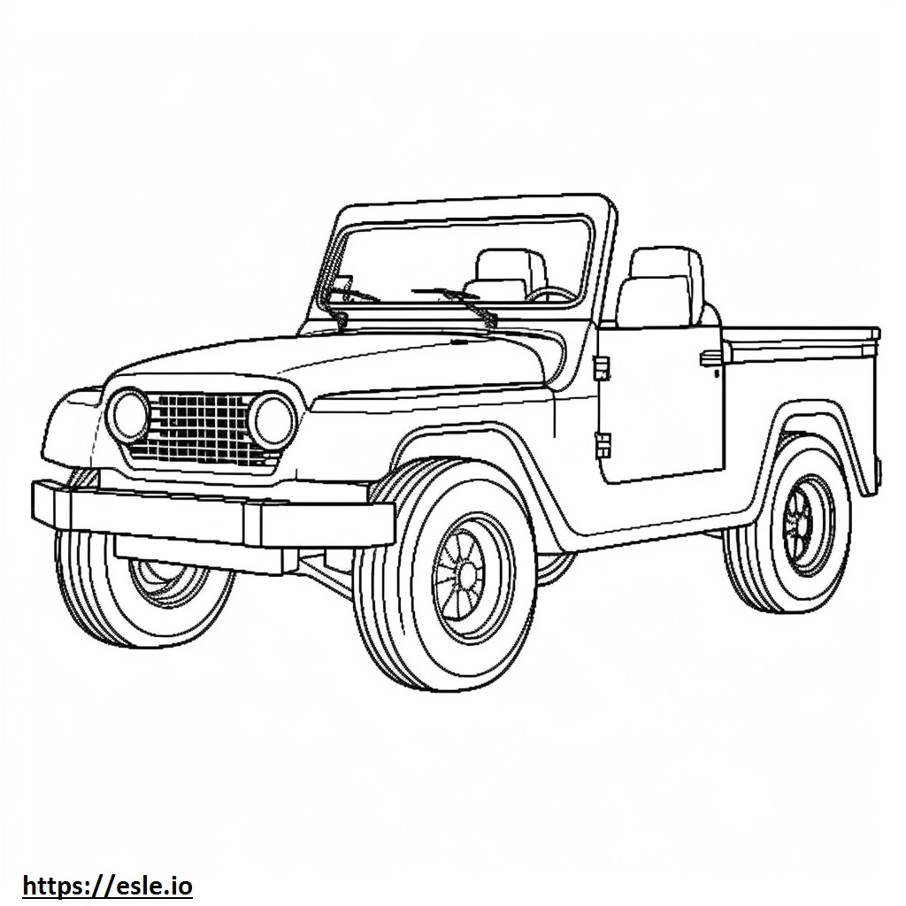Jeep Wrangler 2dr 4WD 2024 para colorir
