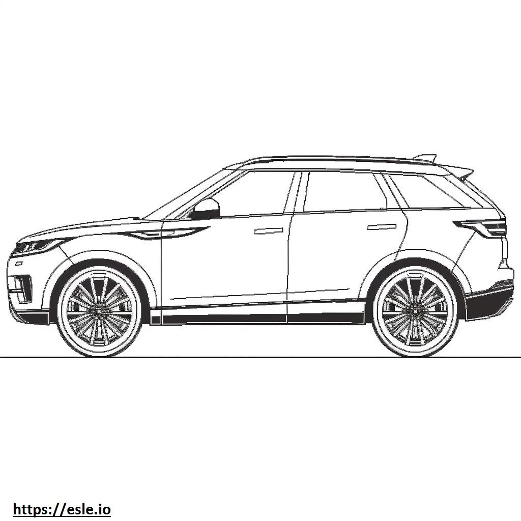 Land Rover Range Rover Velar 2024 para colorear e imprimir