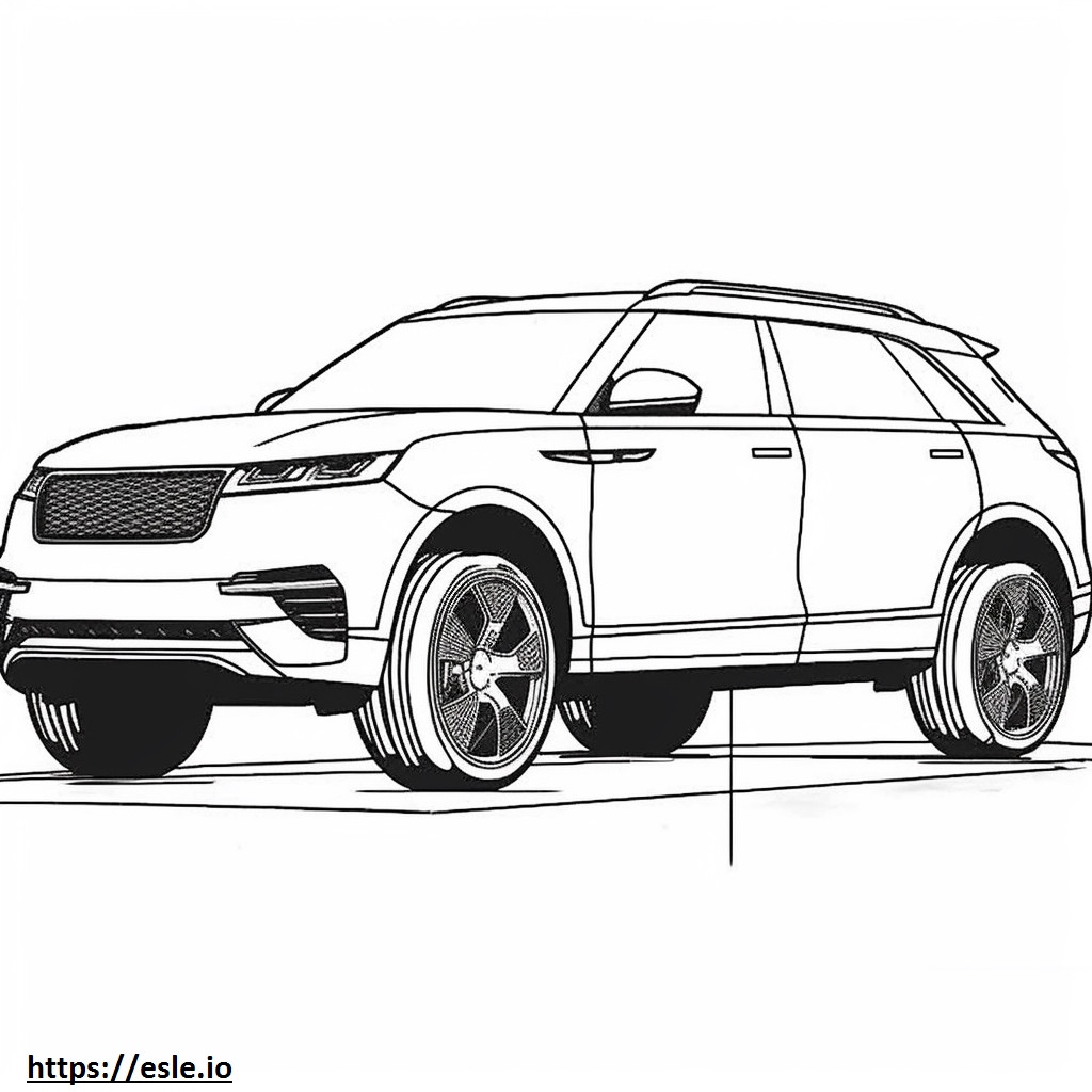 Land Rover Range Rover Velar 2024 para colorear e imprimir