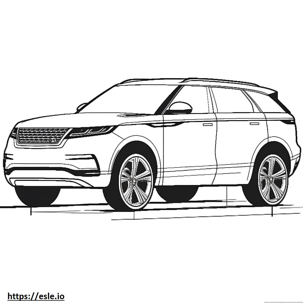 Land Rover Range Rover Velar P400 MHEV 2024 coloring page