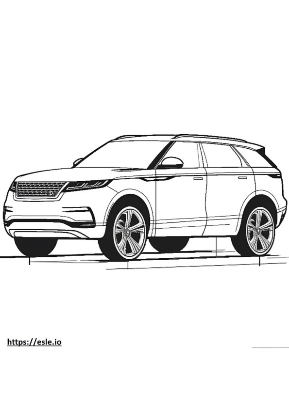 Land Rover Range Rover Velar P400 MHEV 2024 coloring page