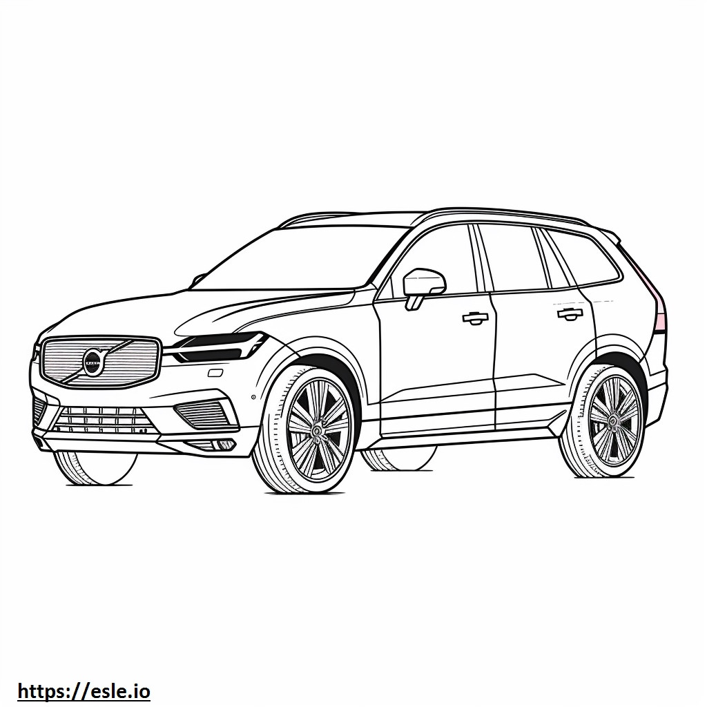 Volvo XC60 B5 AWD 2024 coloring page