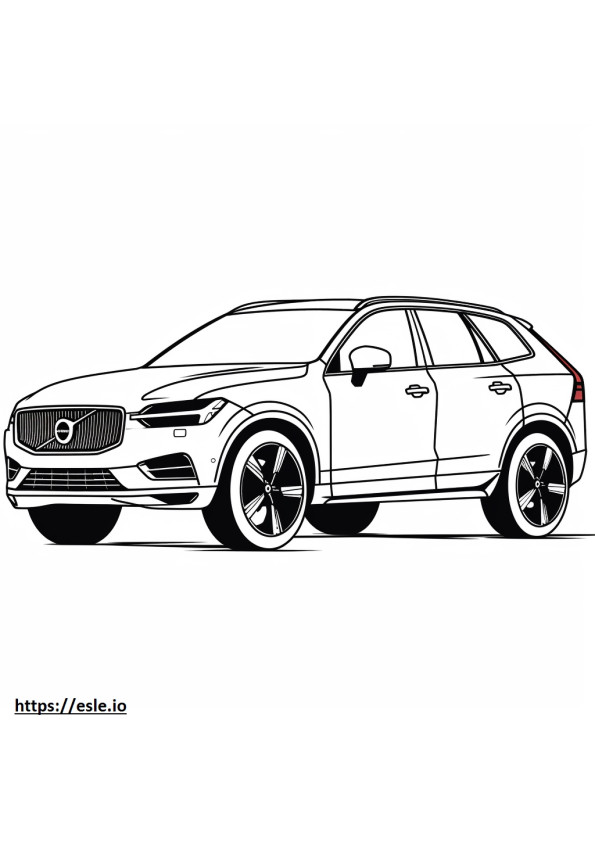 Volvo XC60 B5 AWD 2024 coloring page