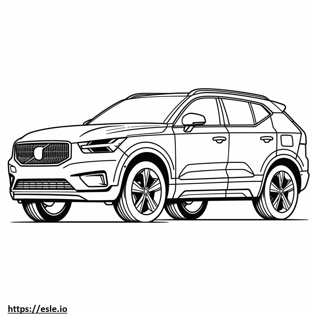 Volvo XC40 B5 AWD 2024 coloring page