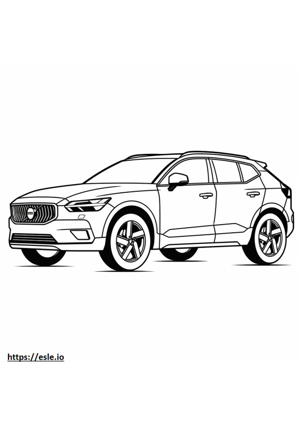 Volvo XC40 B5 AWD 2024 coloring page