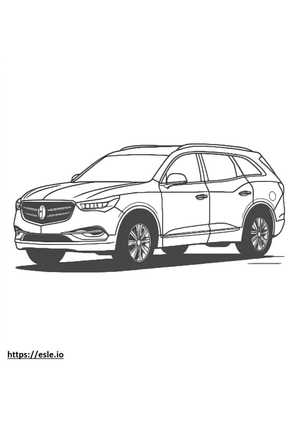 Buick Enclave FWD 2024 coloring page