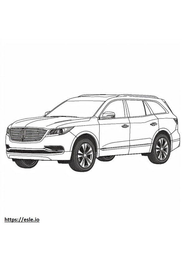Buick Enclave AWD 2024 coloring page