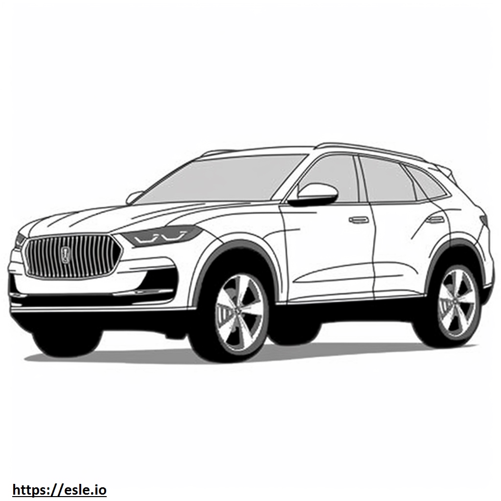 Maserati Levante Modena 2024 ausmalbild