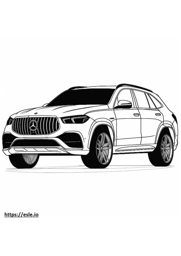 Mercedes-Benz AMG GLE63 S 4matic Plus 2024 coloring page