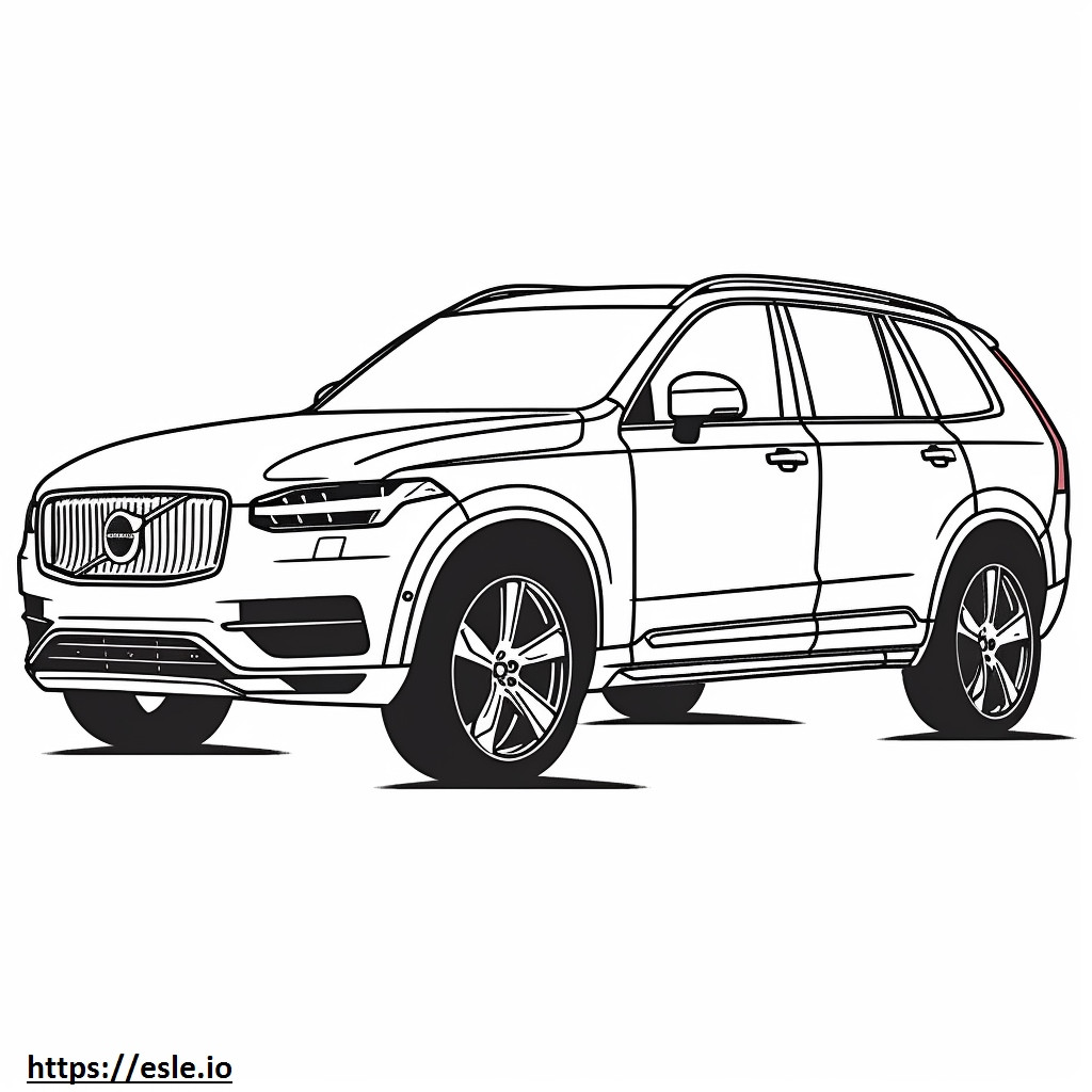 Volvo XC90 B5 AWD 2024 coloring page
