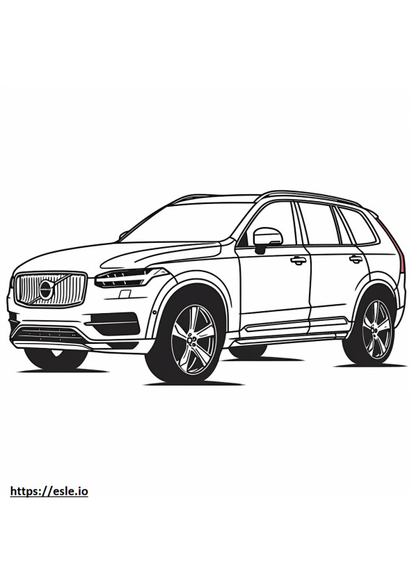 Volvo XC90 B5 AWD 2024 coloring page