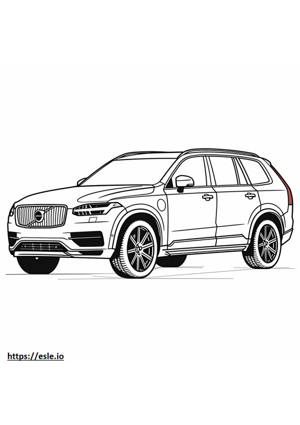 Volvo XC90 B6 AWD 2024 coloring page