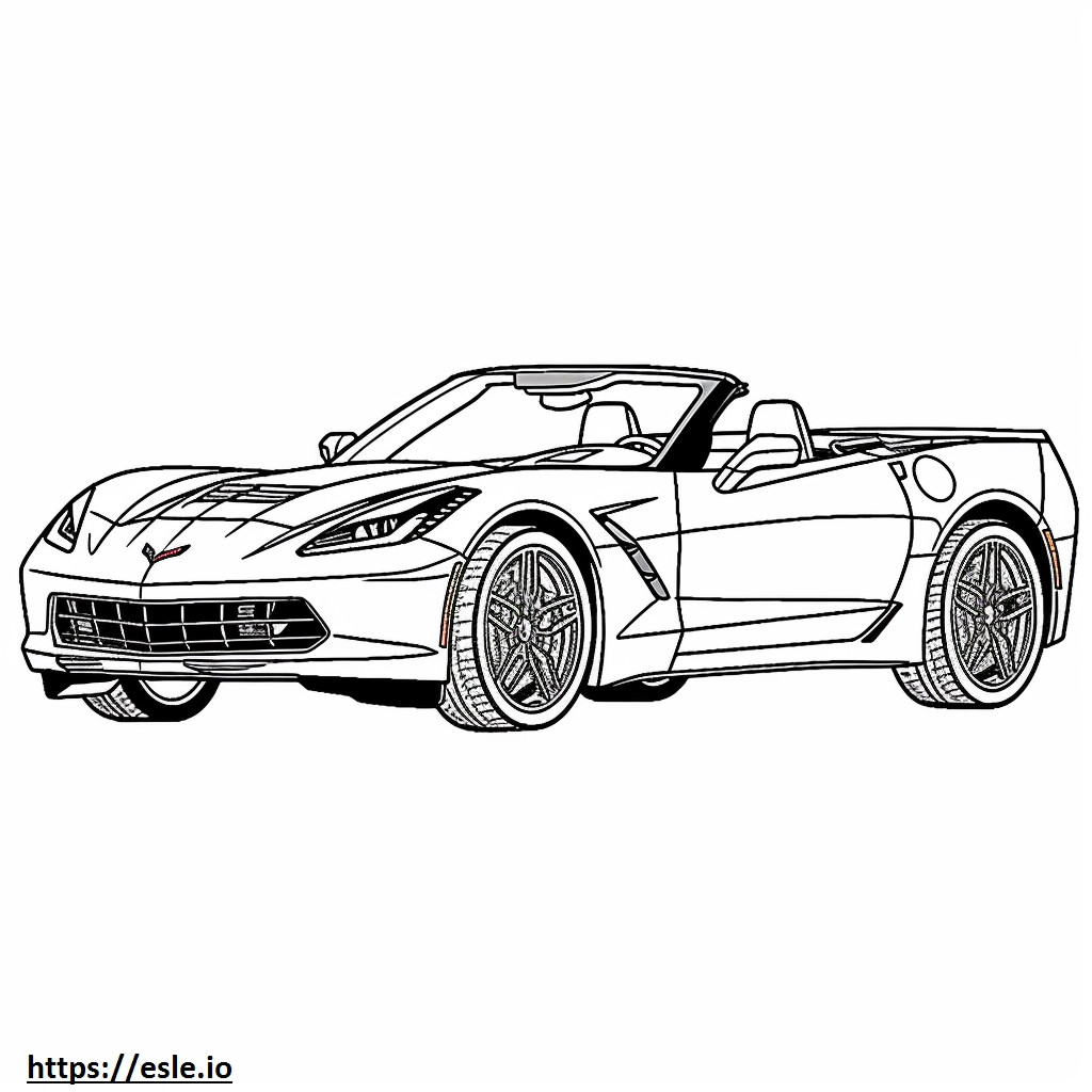Chevrolet Corvette Z06 2024 coloring page
