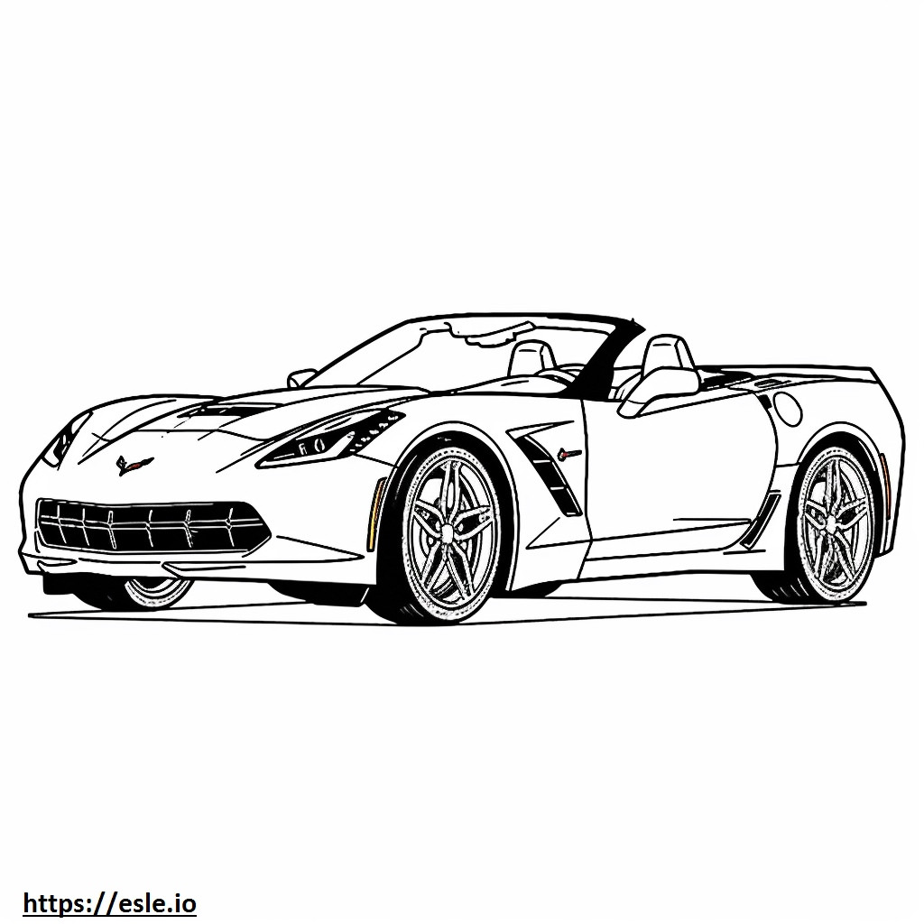 Chevrolet Corvette Z06 2024 coloring page