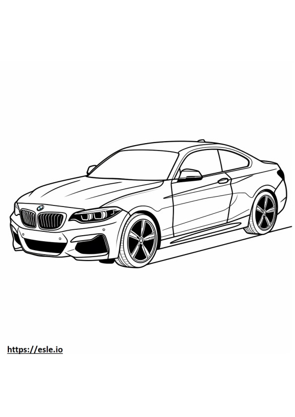 BMW 230i xDrive Coupe 2024 kolorowanka