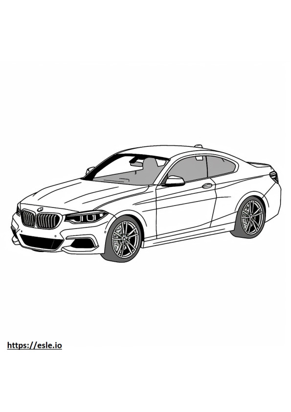 BMW 230i xDrive Coupe 2024 coloring page