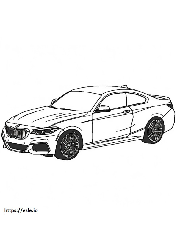 Coloriage BMW M240i xDrive Coupé 2024 à imprimer