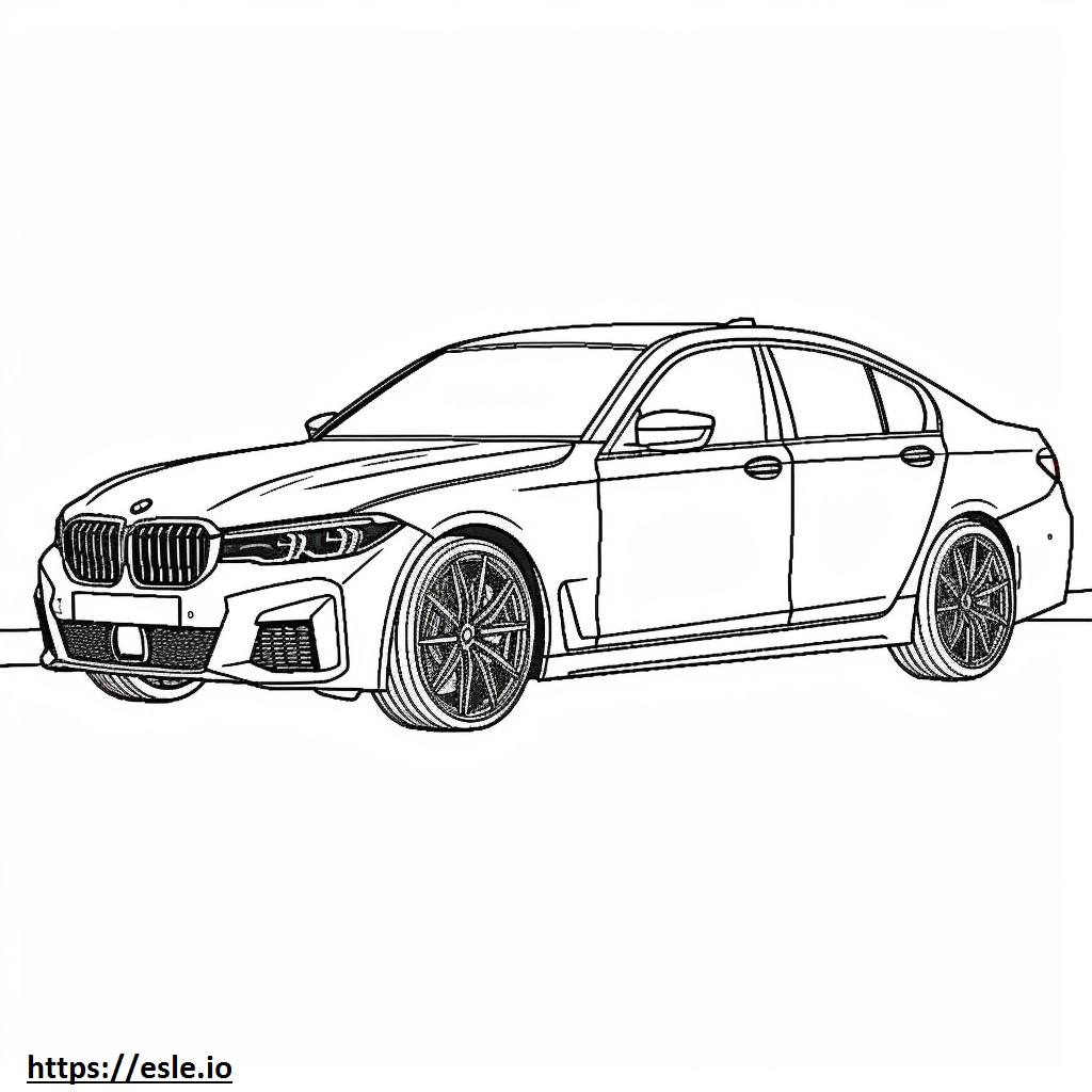 BMW M340i berlina 2024 da colorare