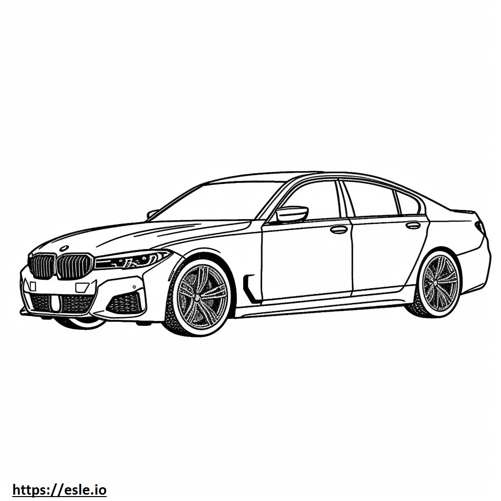 BMW M340i Sedã 2024 para colorir