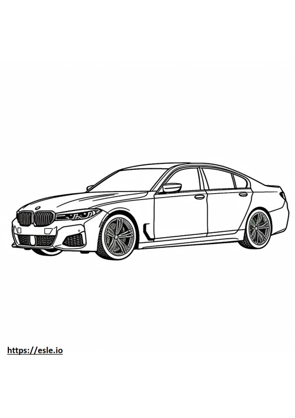 BMW M340i Sedan 2024 kolorowanka
