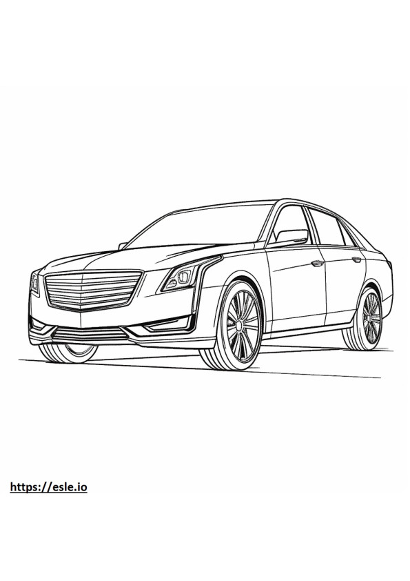 Cadillac CT4 AWD 2024 coloring page