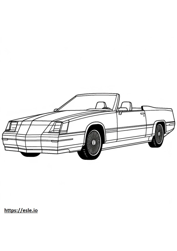 Cadillac CT4 V 2024 para colorir
