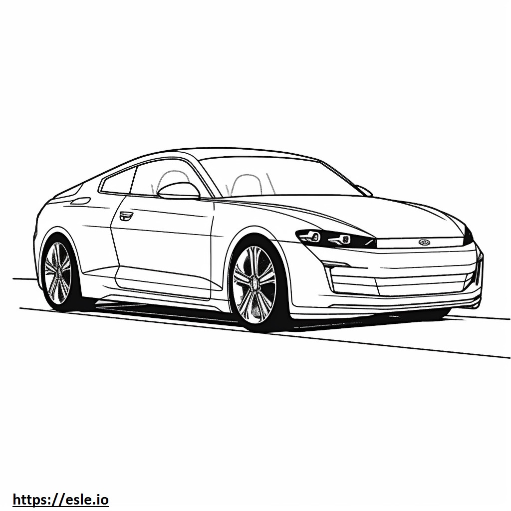 Volkswagen GTI 2024 ausmalbild