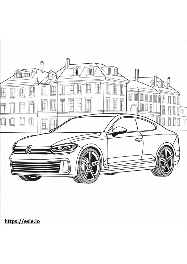 Volkswagen GTI 2024 kleurplaat