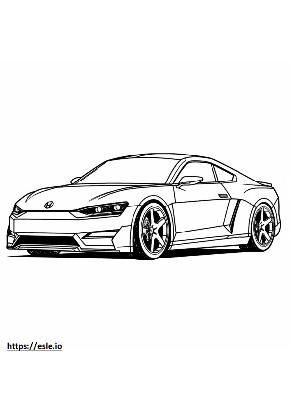 Volkswagen GTI 2024 para colorir