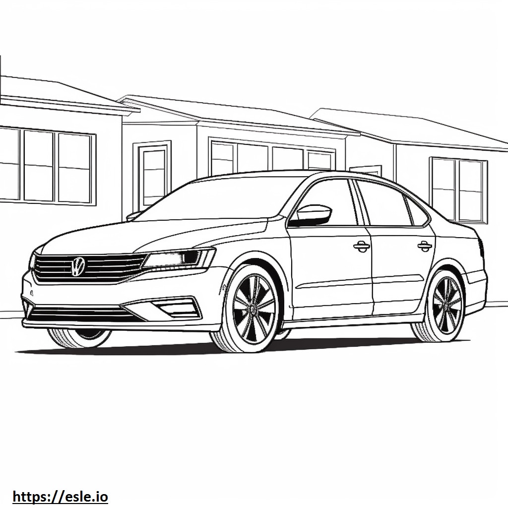 Volkswagen Jetta 2024 para colorear e imprimir