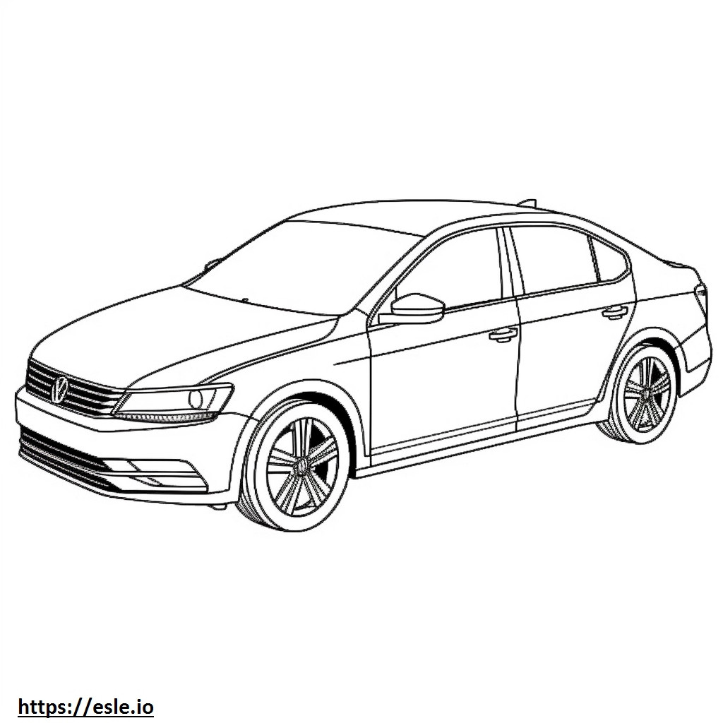 Volkswagen Jetta 2024 ausmalbild